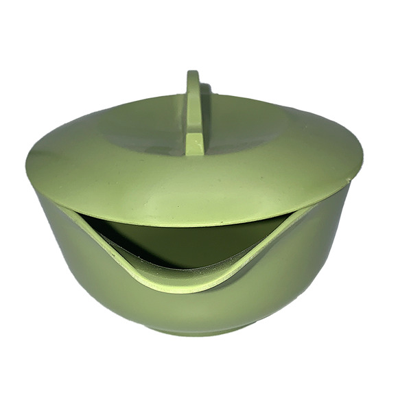 Vintage Melamine 7-Pc Set Avocado Green Cups (#108) Bowl (#106) Creamer (#107) - Picture 6 of 10